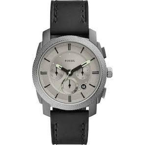 Watch strap Fossil FS5482 Leather Black 22mm